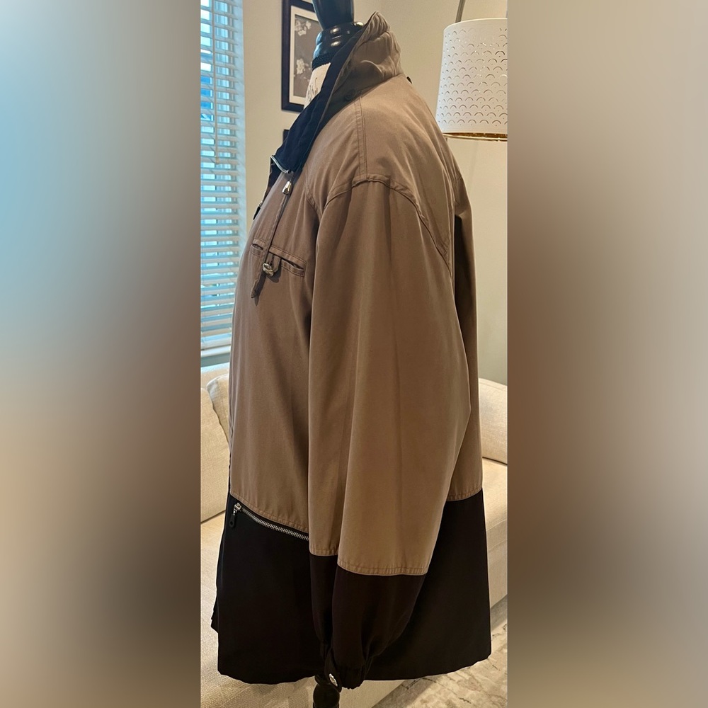 Fleet Street Two-Tone Women’s XL Brown Black Jacket Vintage 80’s - Picture 2 of 13